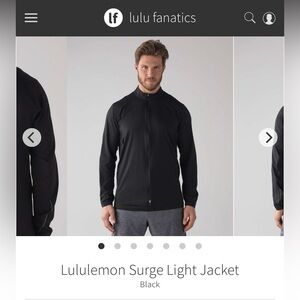 lululemon athletica Black Lightweight Performance Jacket